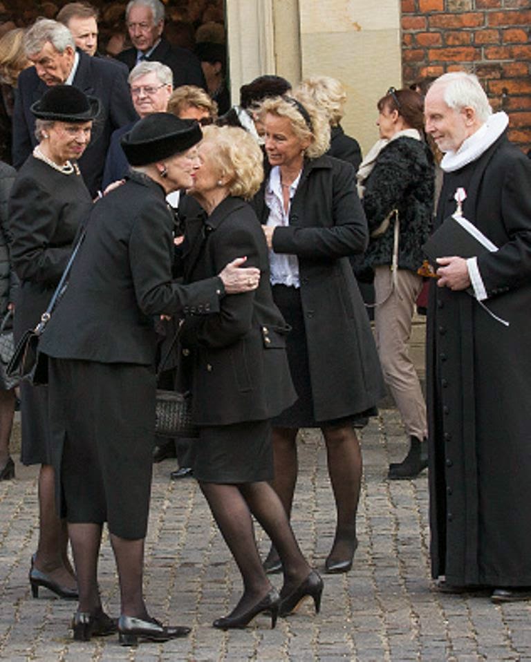 Royal Family Around the World Danish Royal Family Attends Funeral Of